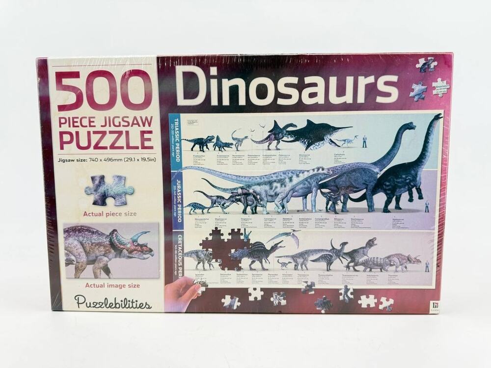 Hinkler Dinosaurs 500 Piece Jigsaw Puzzle Educational Sealed New 2015